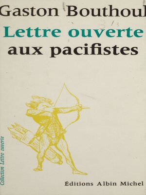 cover image of Lettre ouverte aux pacifistes